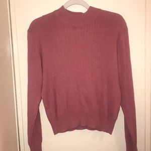 Pink turtle neck sweater